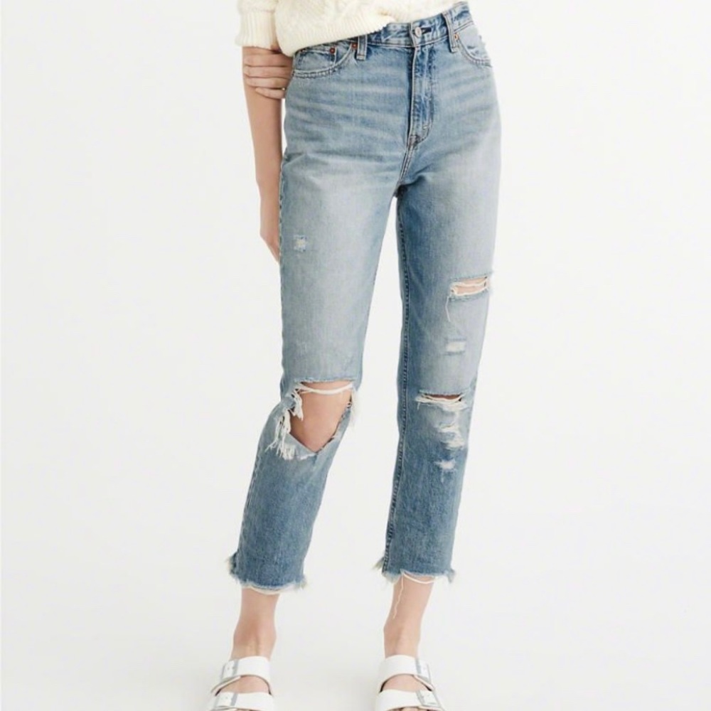 Abercrombie & Fitch girlfriend fit jeans
